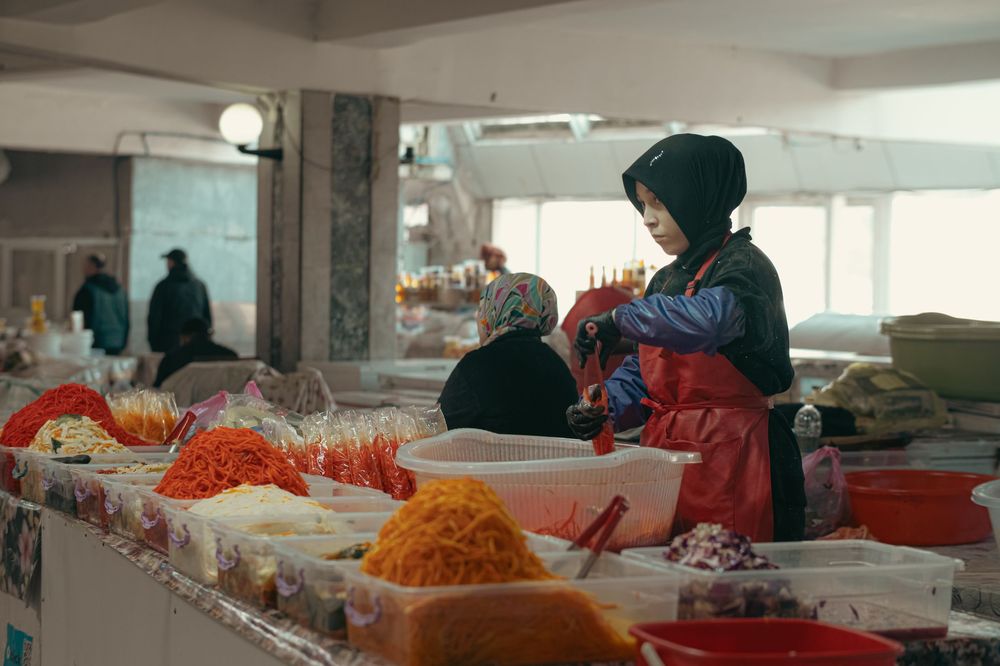 Uzbek market foods