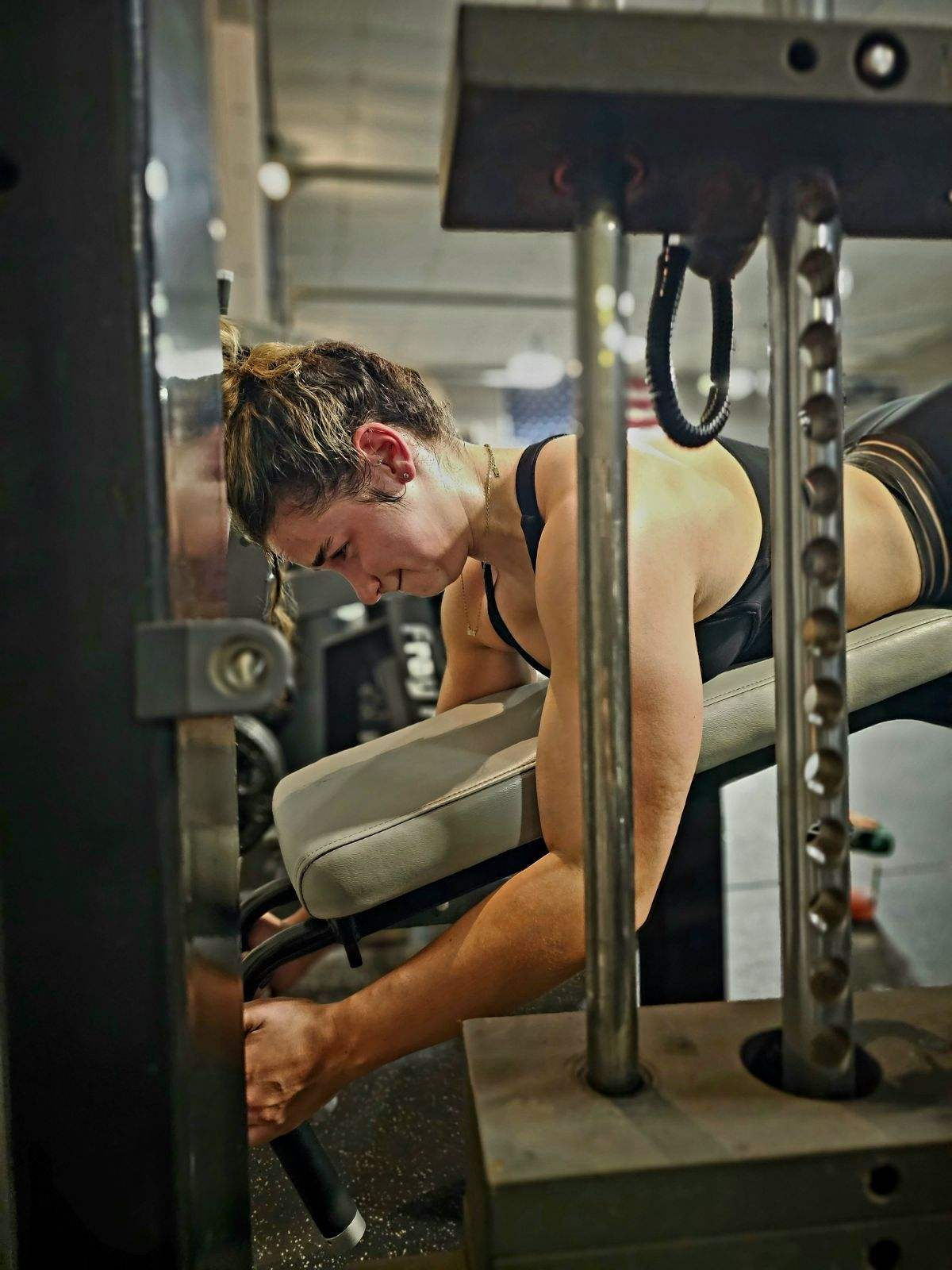 Athlete training inside King Gym, Bridgeport PA