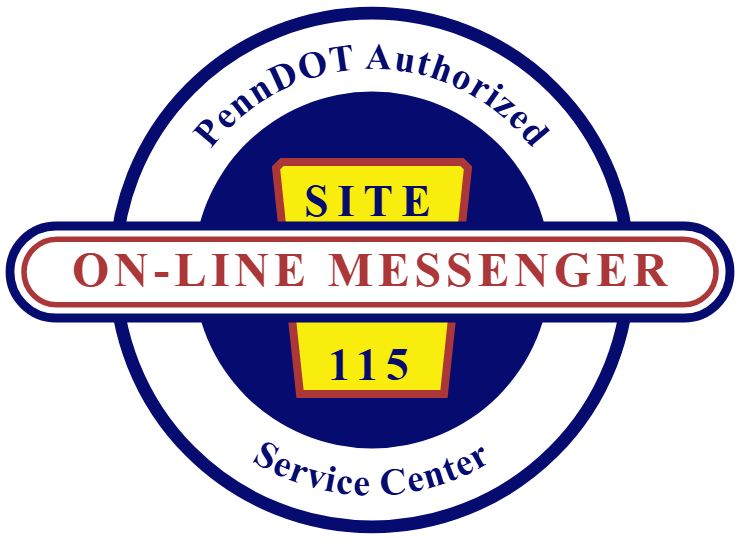 PennDOT Authorized On-Line Messenger Service Center decal